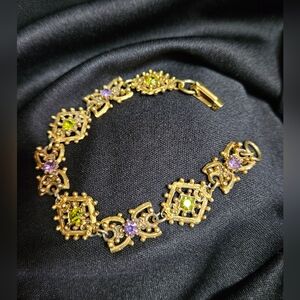 Florenza Revival Style Feminist Jewelry Color Bracelet - Antique